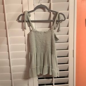 alter’d state sage green tank top, size large